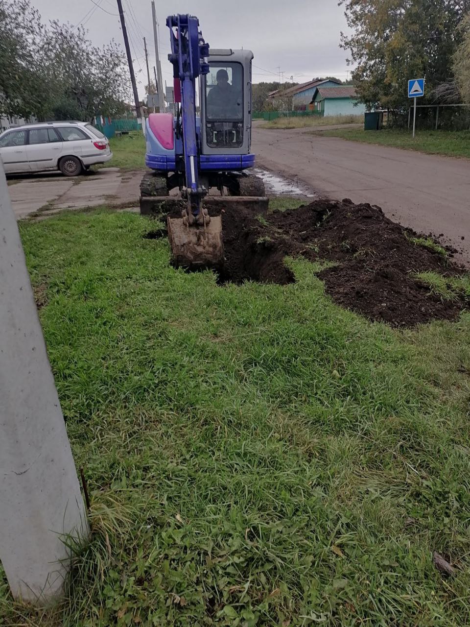 Ремонтные работы водопроводных сетей.